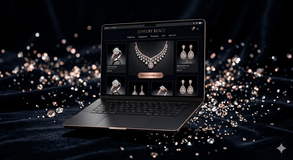 Jewelry React project preview
